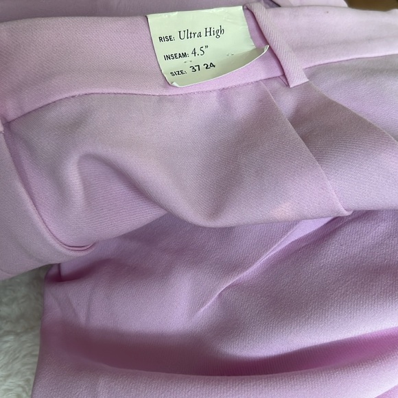 Abercrombie Sloane Pink / Lilac Tailored Sloane Shorts 4.5 inseam NEW Plus 24 - Picture 3 of 4